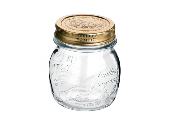 Trudeau Quattro Stagioni Jar, 8.5 Oz | White Stone