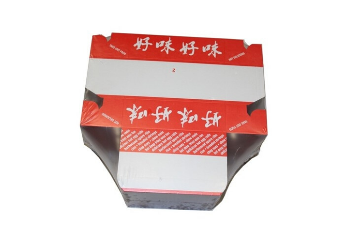 #4 - Chinese Take Out Box 6''X3.25''X3'' - 200/Case | White Stone