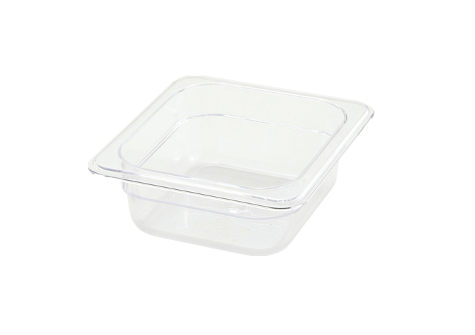 PC Food Pan, 1/6 Size, 2.5'' Depth | White Stone