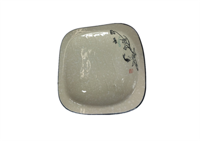 7-3/4'' X 7-1/2'' Ceramic Bowl, 4 Feet | White Stone