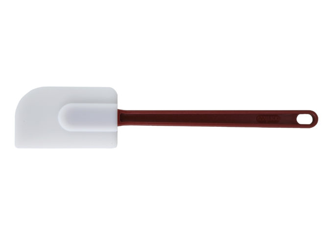 14" Silicone Scraper, Flat Blade, Heat Resistant | White Stone