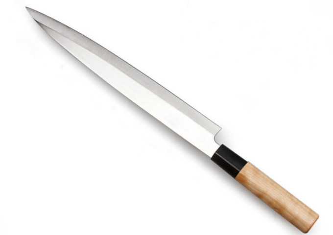 11", JAPANESE DEBA KNIFE | White Stone