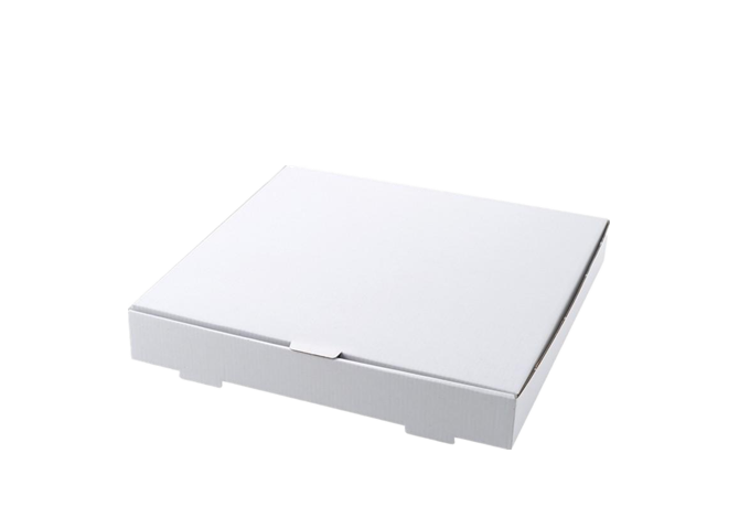 Plain White Pizza Boxes - 13''x13''x2", 50/Case | White Stone