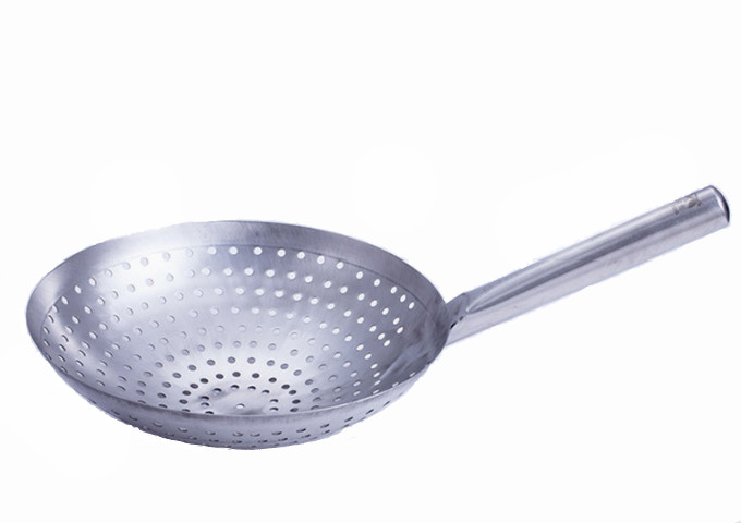 STRAINER,PERFORATED STAINLESS STEEL,9'' HANDLE, 12'' | White Stone
