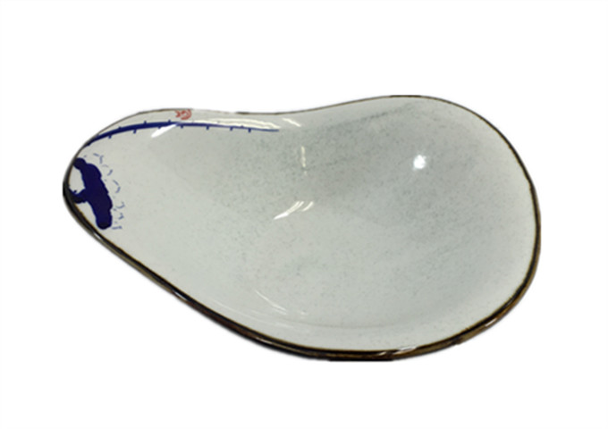 Whitestone Ceramic Tongue Bowl | White Stone