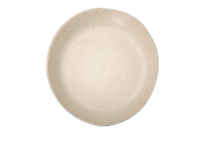 8.5" ORGANIC Salad Plate, Natural | White Stone