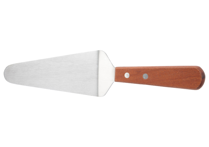 Pie Server, 5.5" Blade, Wooden Handle, Stainless Steel | White Stone
