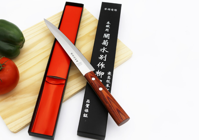 11", JAPANESE DEBA KNIFE | White Stone