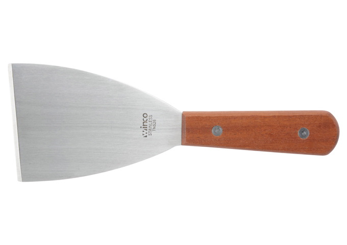 Scraper, Wooden Hdl, 4-3/8" x 3" Blade | White Stone