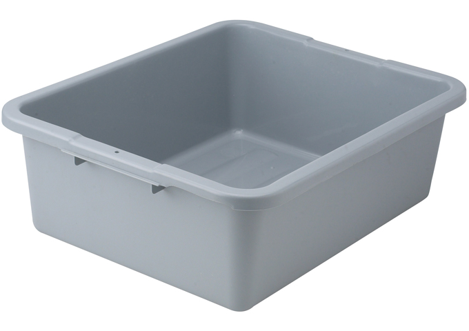 7" Dish Box, Heavy-duty, Gray | White Stone