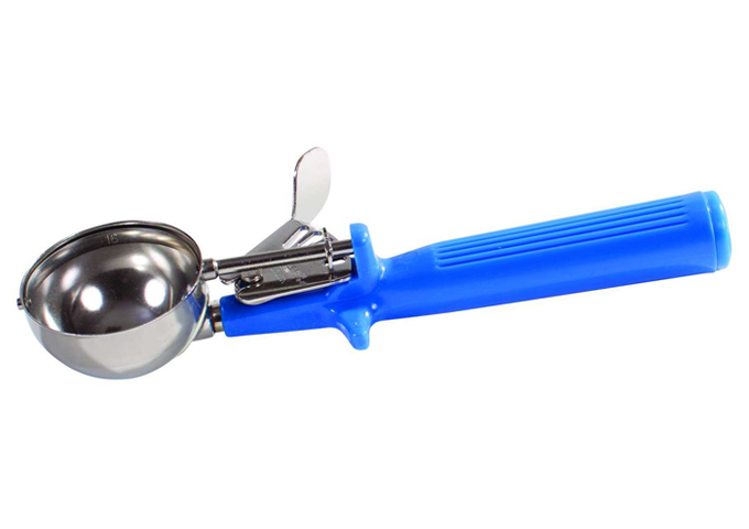 Ice Cream Disher, Size 16, One-piece Hdl, Blue | White Stone