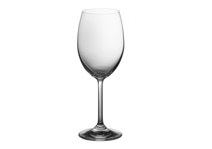 SET OF 6 SERENE WHITE WINE GLASSES - 9 OZ | White Stone