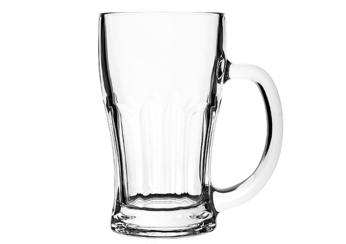 Blinkmax Beer Mug Glass, 17.5 Oz | White Stone