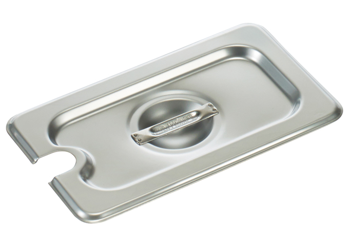 S/S Steam Pan Cover, 1/9 Size, Slotted | White Stone