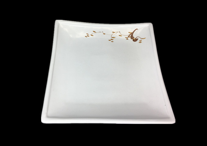 Whitestone Ceramic Square Plate-Pis 8-1/4'' | White Stone