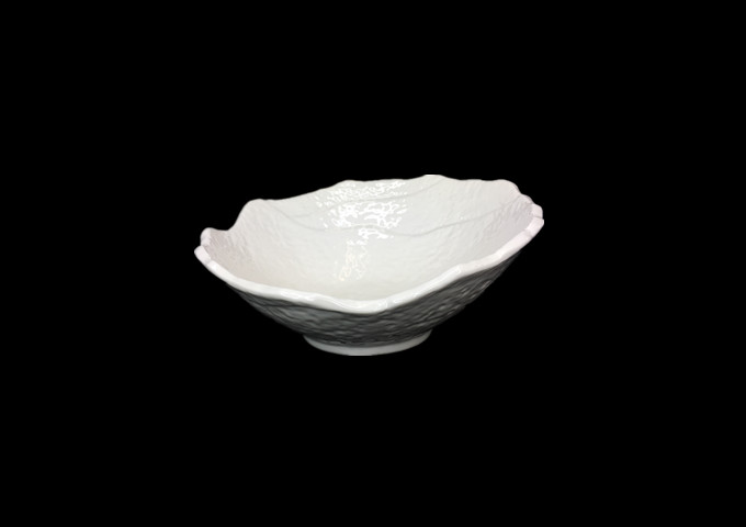 6-3/4" Ceramic White Bowl - JLD | White Stone