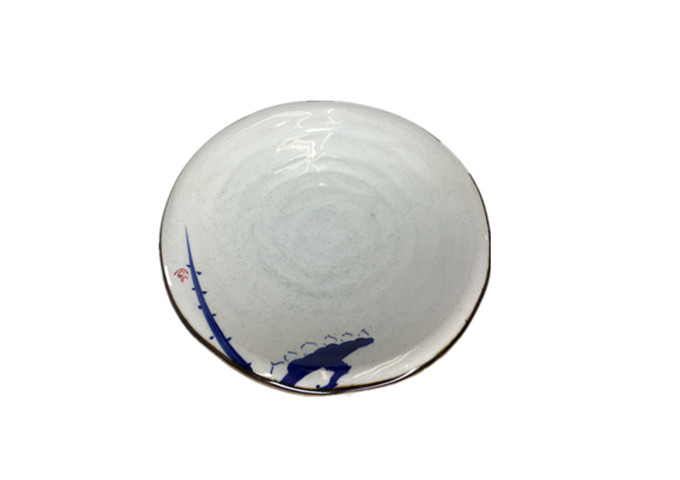 9'' Ceramic Plate | White Stone