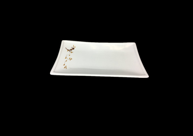 Whitestone 10-1/2'' X 6'' Ceramic  Plate, Rectangular-SIP | White Stone
