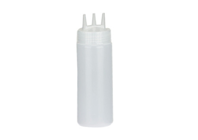 Squeeze Bottle, 24 oz Clear Triple Tips | White Stone