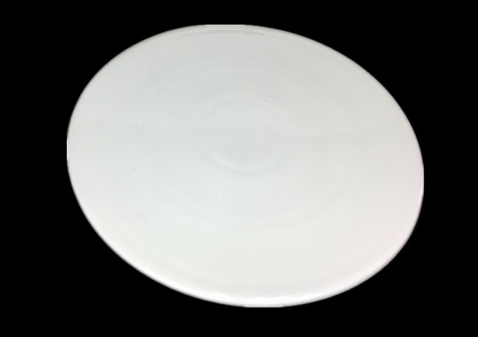 14" Ceramic Round Plate, SLAD-JLD | White Stone