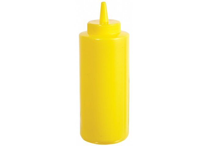 8oz Squeeze Bottles, Yellow, 6pcs/pk | White Stone
