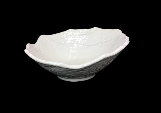 8-1/2" Ceramic White Bowl - JLD | White Stone