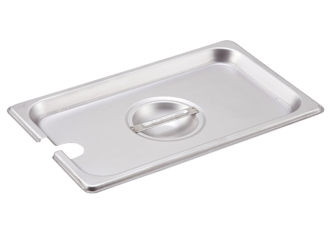 1/4 Size, S/S Steam Pan Cover, Slotted | White Stone