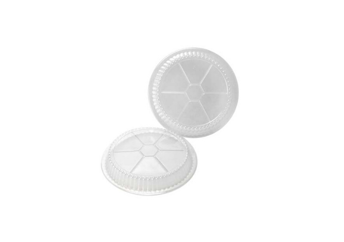Chef Elite - Dome Plastic Lids - 7" dia. 500/Case | White Stone