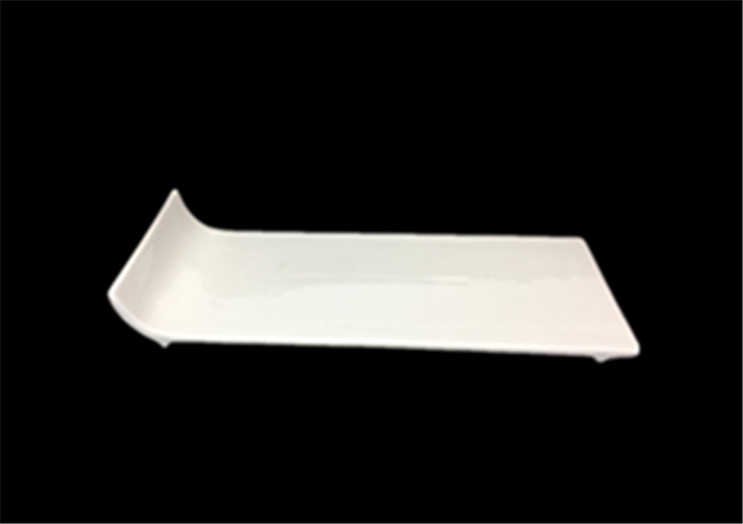 14" X 4-1/2'' Ceramic White Plate -JLD | White Stone