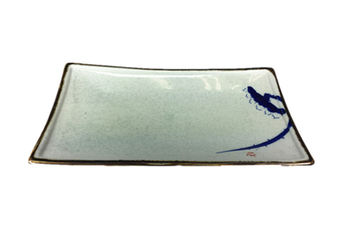 Whitestone Ceramic Rectangular Plate, 12-3/4'' | White Stone