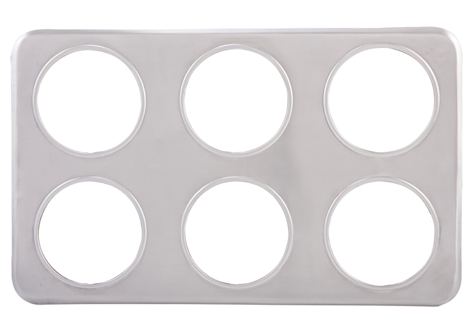 Adaptor Plate, Six 4-3/4" Holes, S/S | White Stone