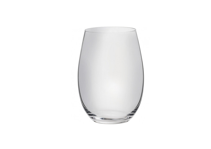 Trudeau Set Of 4 Splendido Stemless Wine Glasses, 19.75 Oz | White Stone