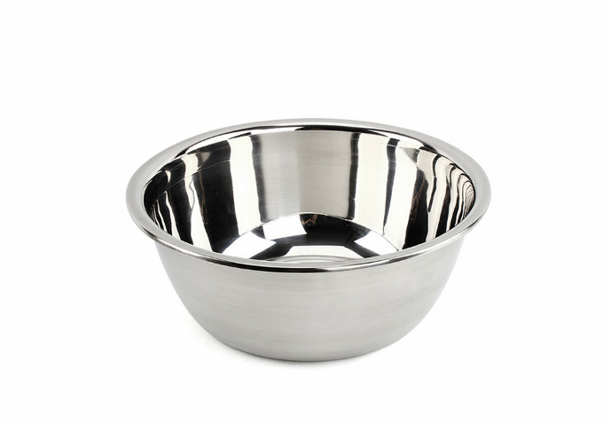 12", Stainless Steel, Mixing Bowl | White Stone