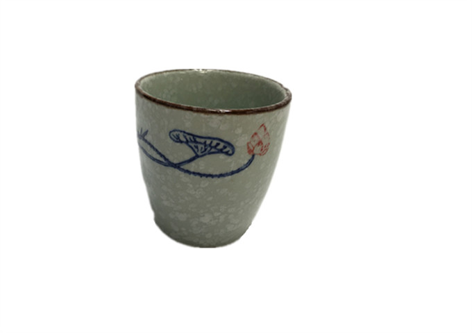 3'' X 2-3/4'' Ceramic Cup | White Stone