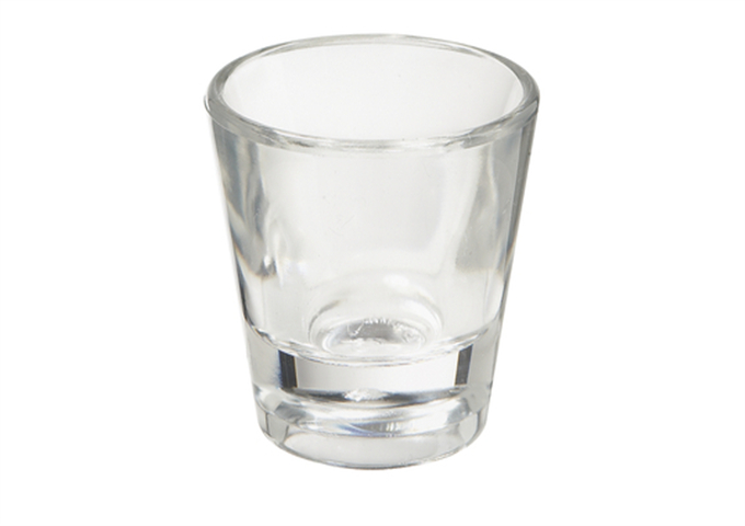 Shot Glass 1 OZ, 2 DOZEN/CASE | White Stone