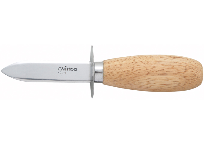 2-3/4" Oyster/Clam Knife, Wooden Hdl | White Stone
