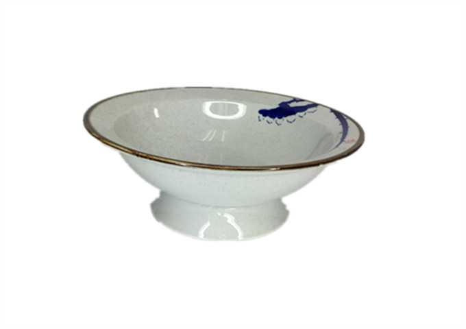 8.5'' x 3''Ceramic Bowl | White Stone