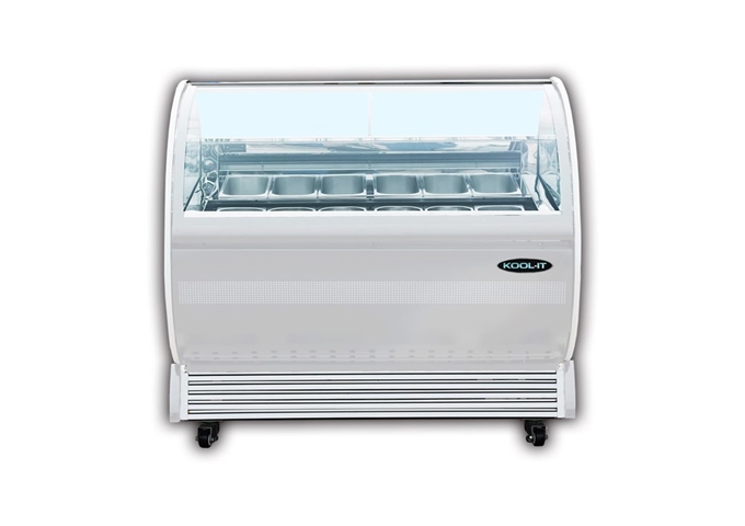 KGC-62 Gelato Display Freezer | White Stone