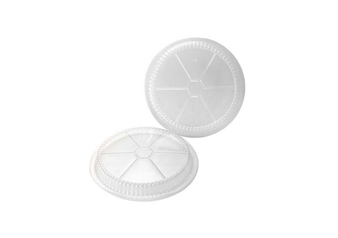 Chef Elite - Dome Plastic Lids - 8" dia. 500/Case | White Stone