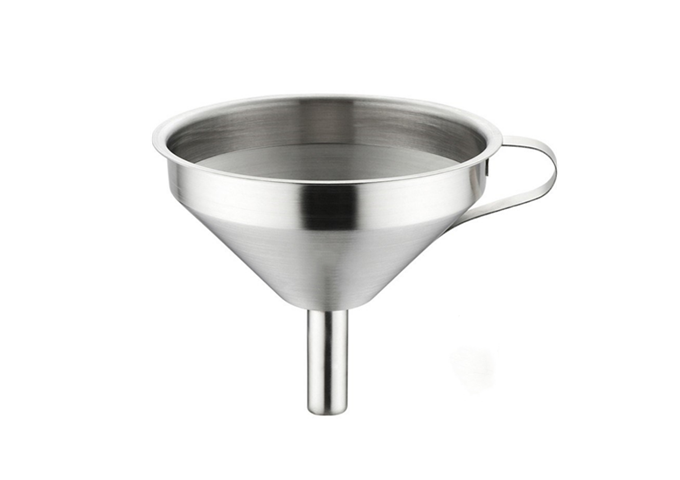 5'' Funnel, Stainless Steel | White Stone