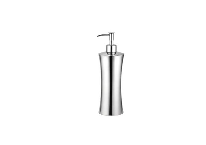 Soap Dispenser, Stainless Steel Waist Shape | White Stone