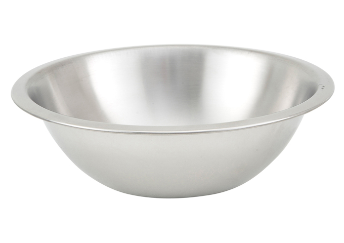 8", Stainless Steel, Mixing Bowl | White Stone