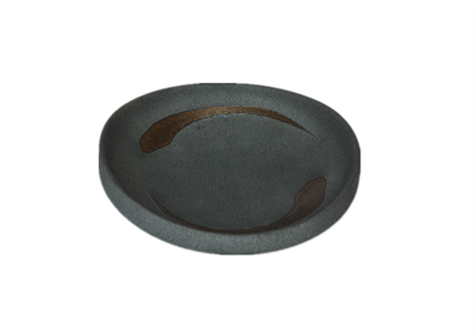 6'' Ceramic Grey Thick Bowl | White Stone