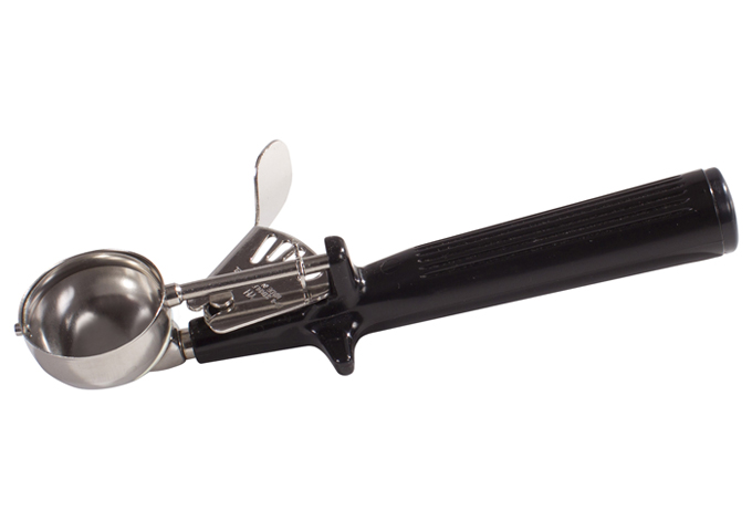 Ice Cream Disher, Size 30, One-piece Hdl, Black | White Stone
