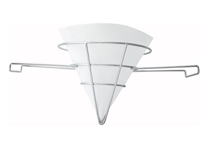 Fryer Filter Stand, Chrome Plated | White Stone