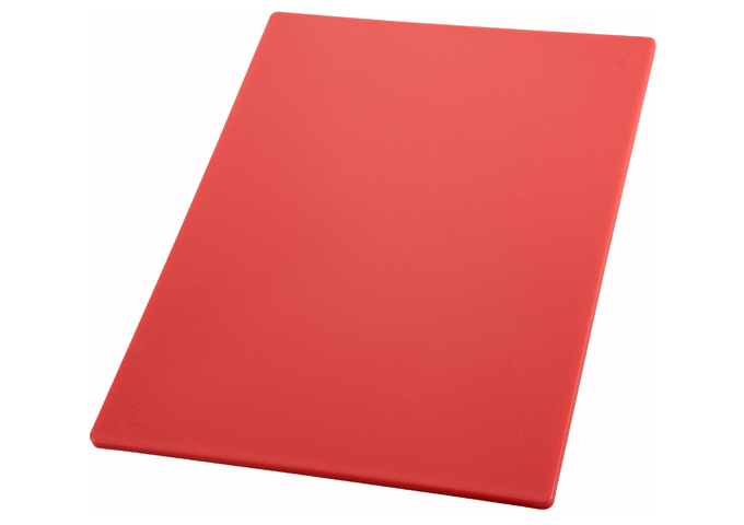 Cutting Board, 18" x 24" x 1/2", Red | White Stone