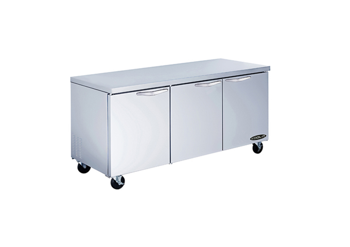 KUCR-72-3 Undercounter Refrigerator 72" | White Stone