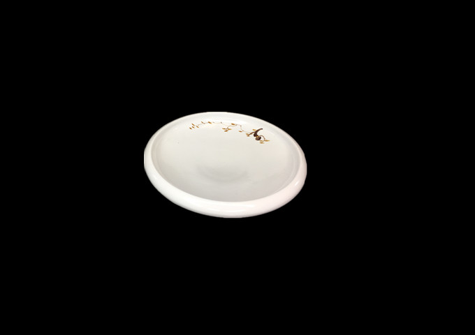 Whitestone Ceramic Round Plate, Thick Lip-Pis, 7-1/2" | White Stone