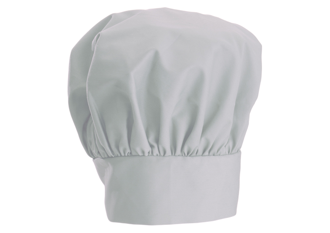 Chef Hat, 13", Velcro Closure, White | White Stone