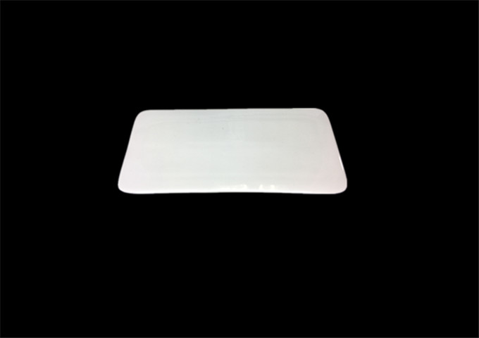 11-3/4" X 5-1/2''  Ceramic White Rectangular Flat Plate - JLD | White Stone